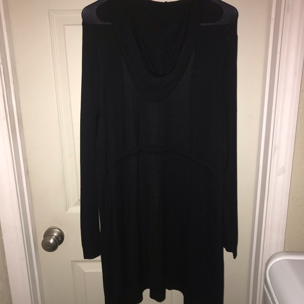 Tie Cardigan with Hood